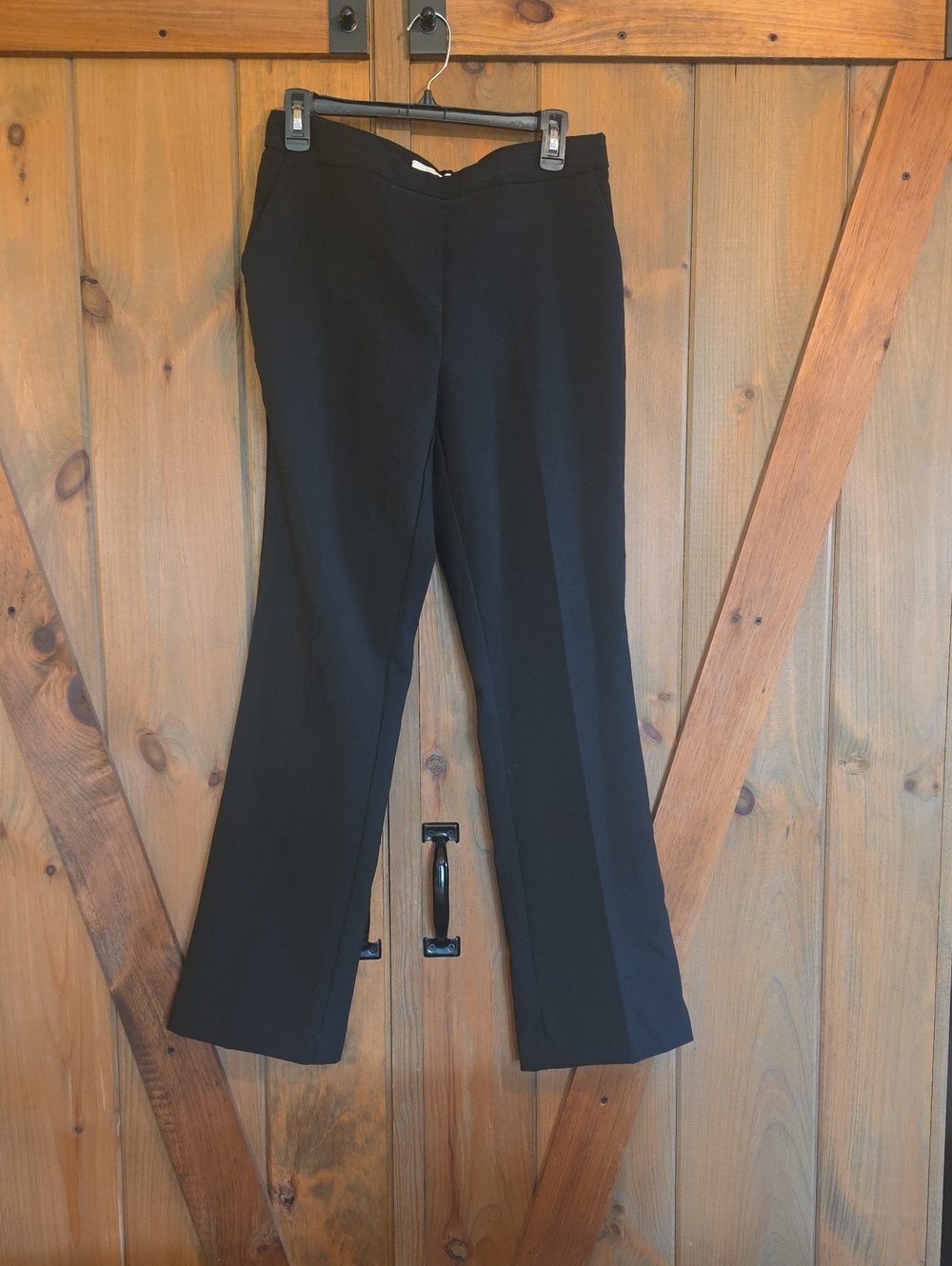Womens HAVER & BLAIR Black Dress Pants - Classic Straight Fit